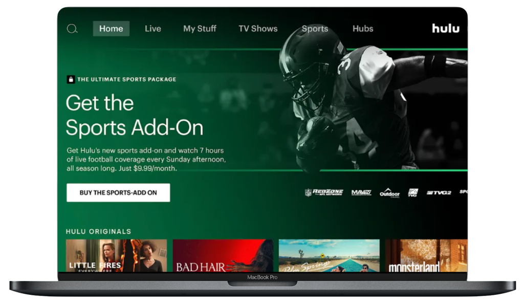 Hulu OTT Desktop