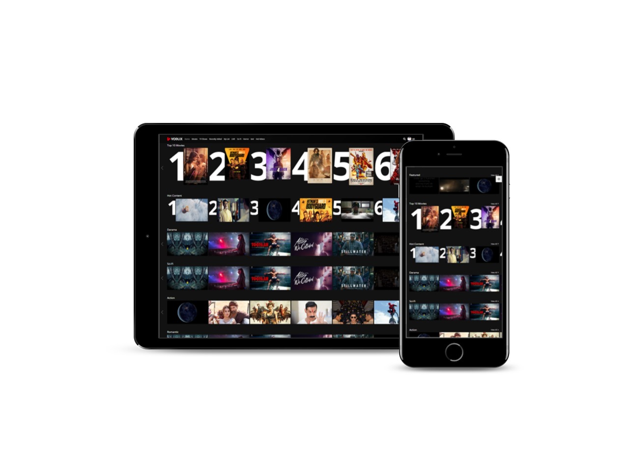 Vodlix OTT iOS Mobile & iPad App