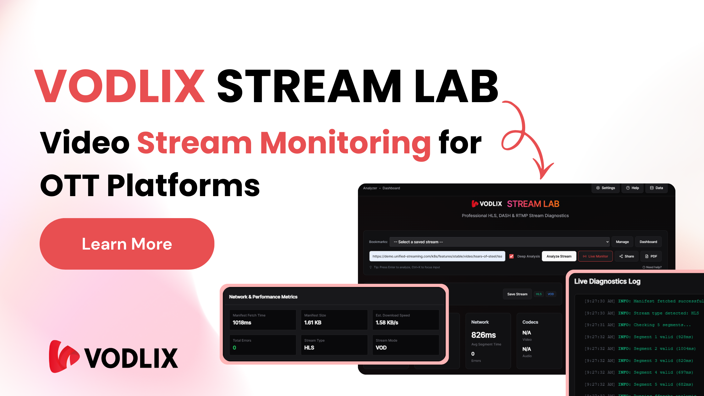Vodlix Stream Lab: Monitorización de flujos de vídeo en tiempo real ...