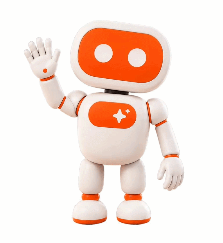 Vodlix AI Studio mascot waving